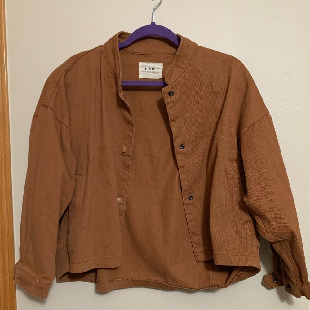 Cute caramel color jean jacket